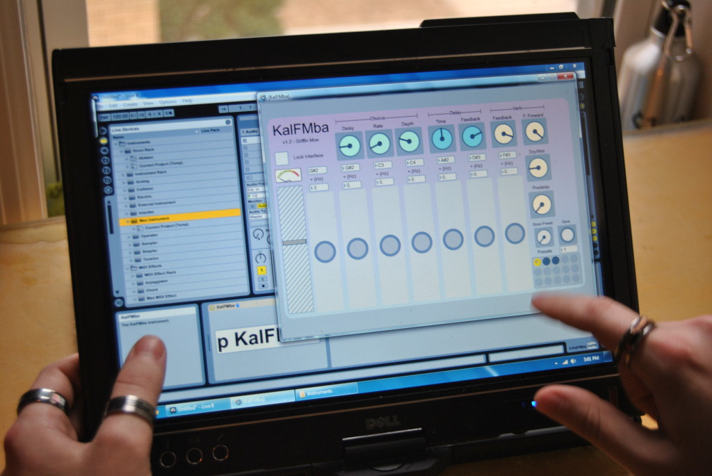 KalFMba in action, used within Ableton Live